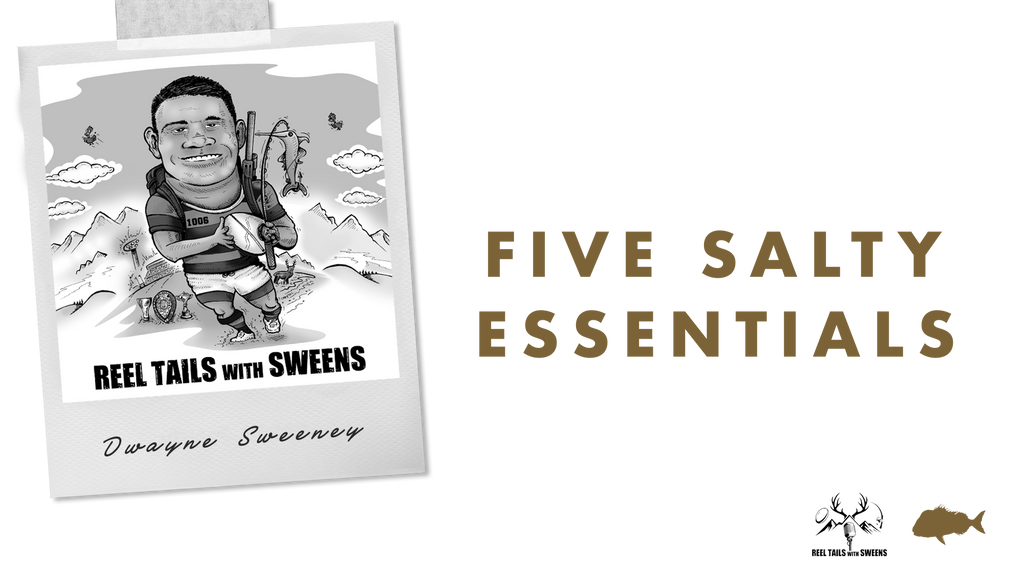 FIVE SALTY ESSENTIALS WITH: DWAYNE SWEENY, PRO RUGBY PLAYER & PODCAST HOST