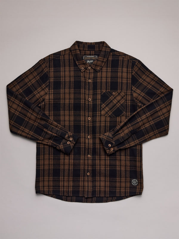 BOATYARD SHIRT - BROWN CHECK