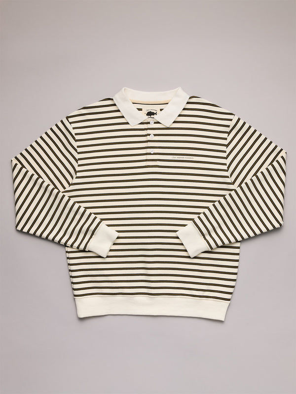 SEAWAY POLO - OFF WHITE STRIPE