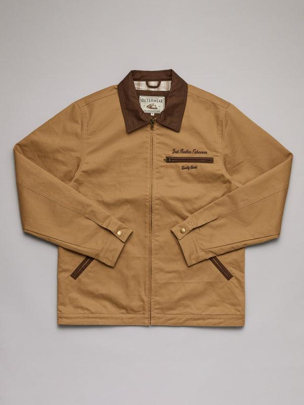 HELMSMANS JACKET - BEIGE/BROWN