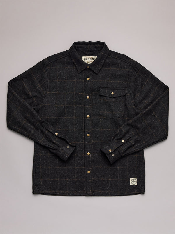 SHOREMAN SNAP SHIRT - CHARCOAL CHECK