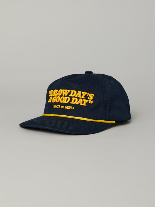 SLOW DAYS LEDGER CAP - NAVY
