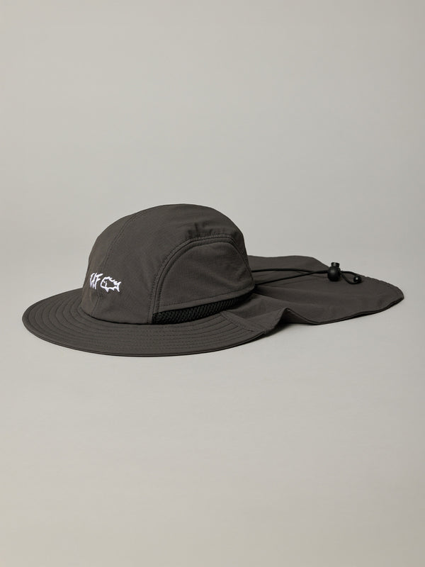 GOING WIDE FLAP CAP - CHARCOAL