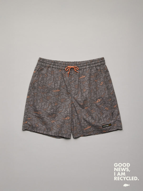 MINI J.A.FISHERMAN SHORTS - CHARCOAL DIGI CAMO