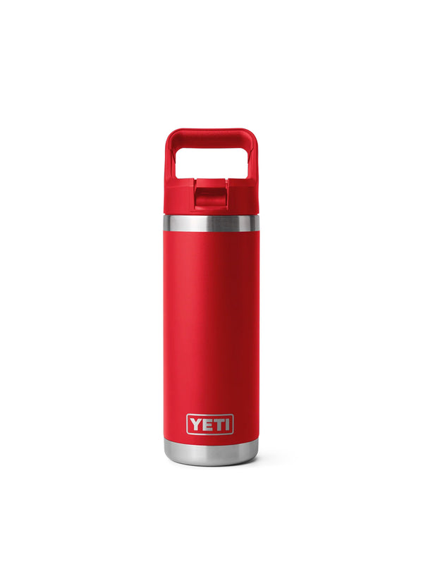 YETI RAMBLER 18 OZ STRAW BOTTLE - RESCUE RED