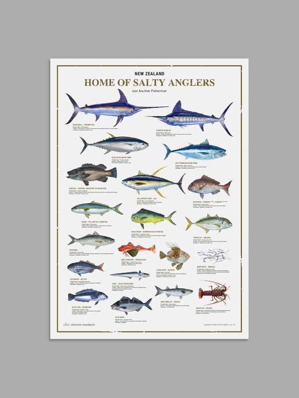 HOME OF SALTY ANGLERS PRINT