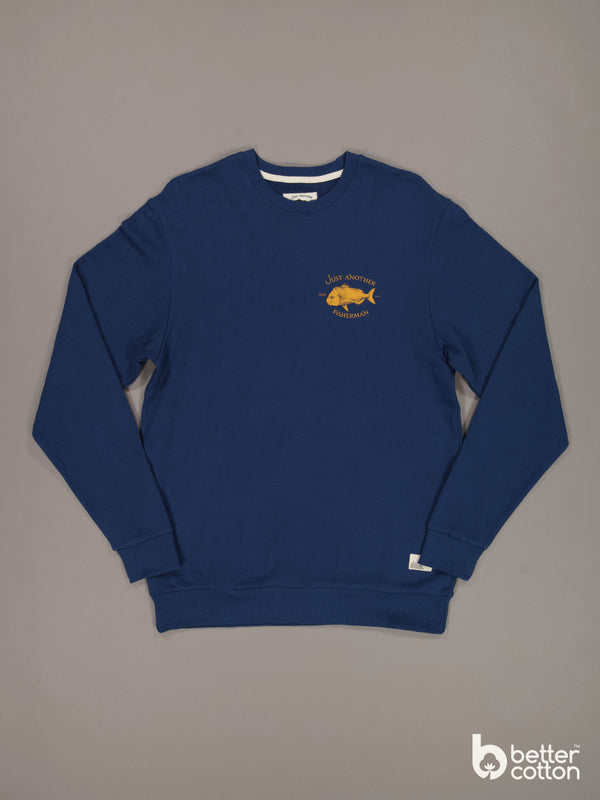 SNAPPER LOGO CREW - DARK DENIM