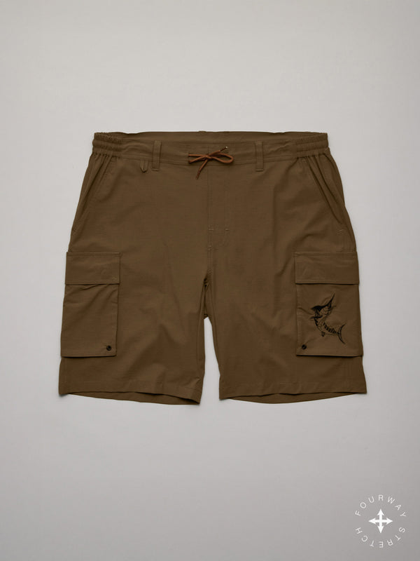 TECH CARGO SHORTS - BROWN