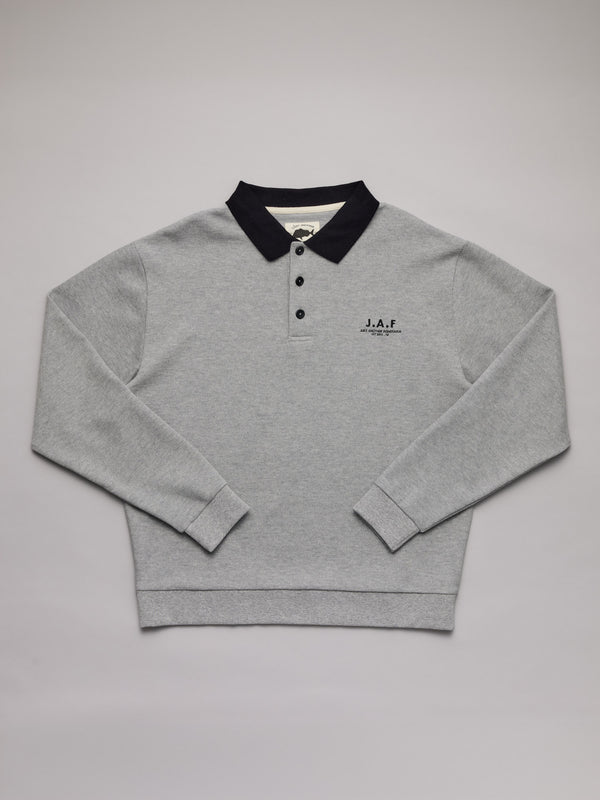 WAFFLE SEAWAY POLO - GREY MARLE